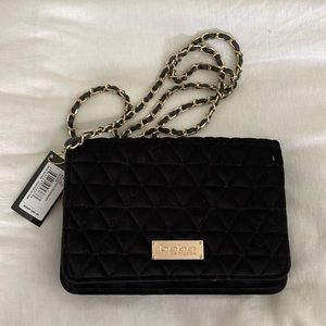 NWT Bebe Black Margeaux Crossbody